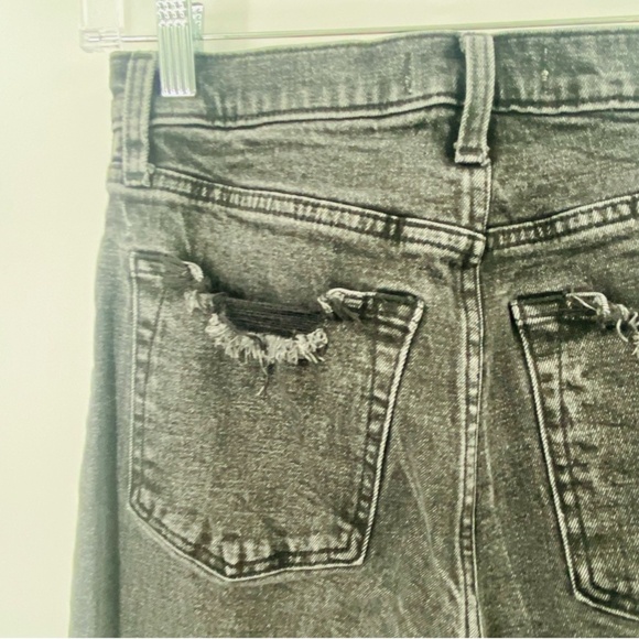 Abercrombie & Fitch Ultra High Rise Ankle Straight Curve Love Jean Black Size 29 - Picture 5 of 6